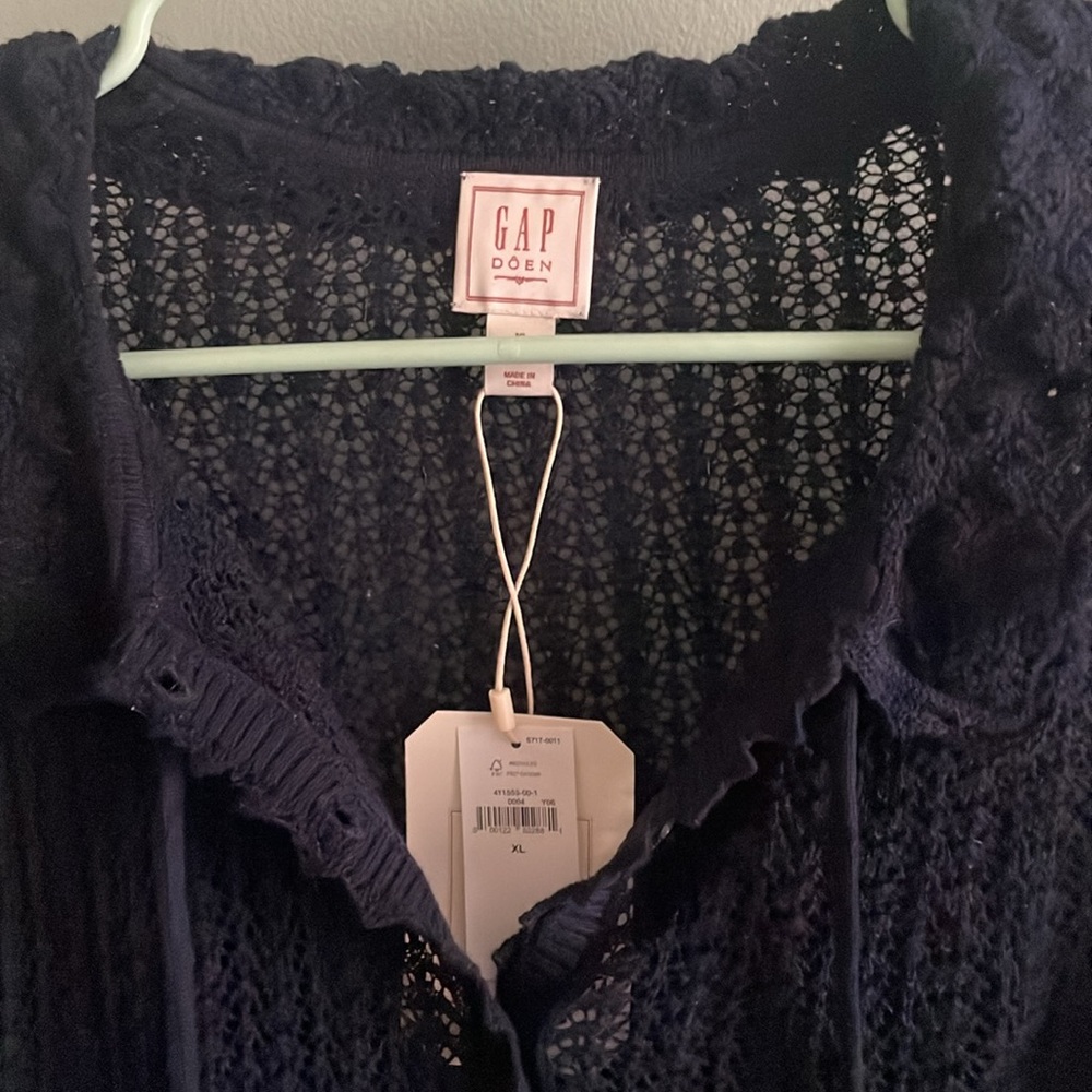 GapxDoen linen blend cardigan XL NWT - Picture 7 of 9